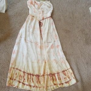 Gypsy Silk Strapless Maxi Dress